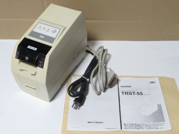 ‖中古品‖東芝テック【用紙幅:58mm】サーマルレシートプリンタ【型番 : TRST-55 】ST-70 POSターミナル 使用 通電確認済 簡易取説コピ付拍卖