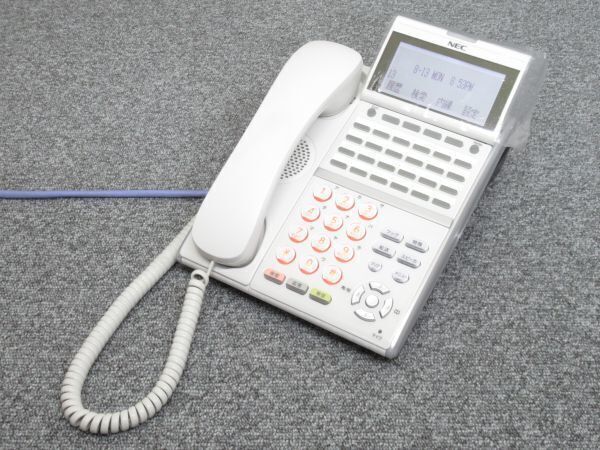 ‖接続確認済‖NEC ビジネスフォン【型番 : DTZ-24D-2D】DT400シリーズ 電話機【中古品】1台 Aspire UX WX【主装置に接続後に作動確認済】3拍卖