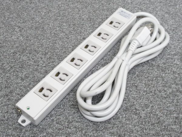 ‖中古品‖サンワサプライ 雷ガード付 OAタップ【型番:TAP-K6SP-3】電源タップ 延長コード PC OA機器 等に 業務用 コンセント拍卖