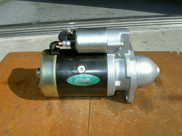 ヤンマー、トラクター/バックホー/船舶エンジン用セルモーター(スターター)リビルト品 S12-77~A、124250-77012拍卖