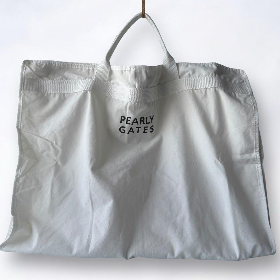 非売品 希少 199 PEARLY GATES パーリーゲイツ キャンバス ガーメントバッグ ゴルフ スーツバッグ ビジネス ハンガー付き ホワイト拍卖