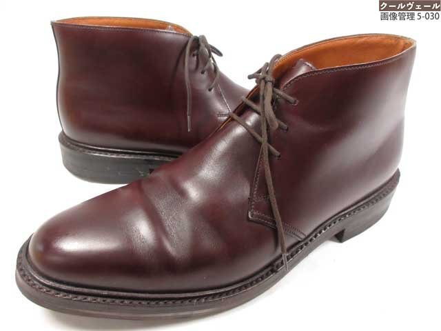 HH超美品 【クロケット&ジョーンズ CROCKETT&JONES】DORSET ドーセット チャッカブーツ 靴 (メンズ) size7E バーガンディ系 ◇30MZA8047◇拍卖