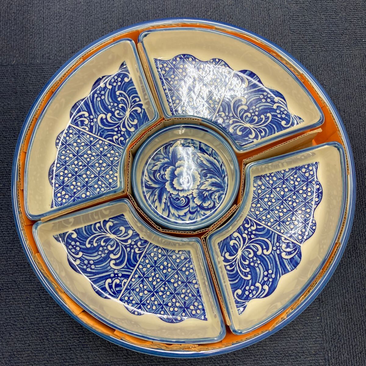 32986 0807Y 保管品 盛り合わせ皿 オードブル 陶器拍卖