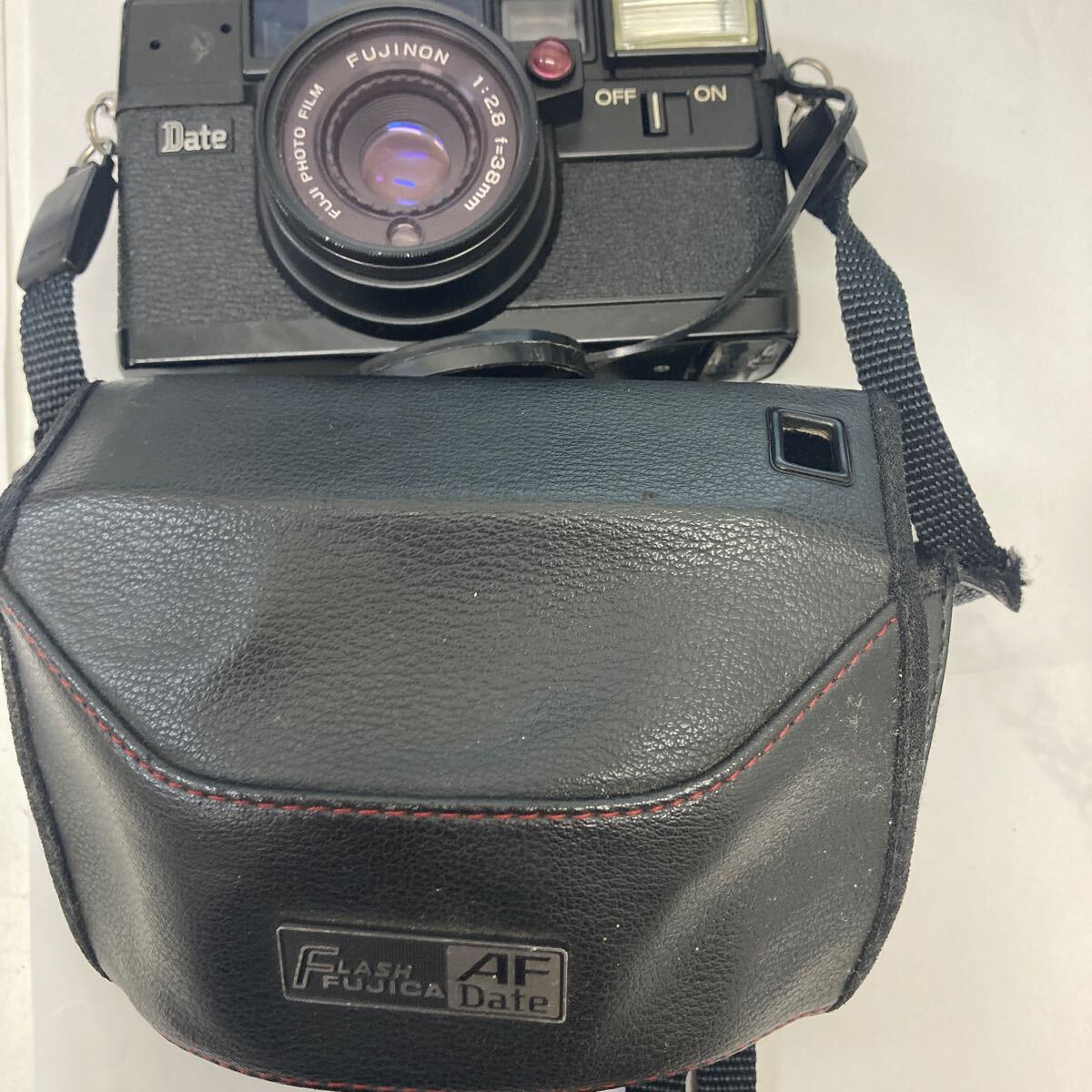 38647 0808Y FLASH FUJICA AF Date 動作未確認 電池室蓋破損あり拍卖