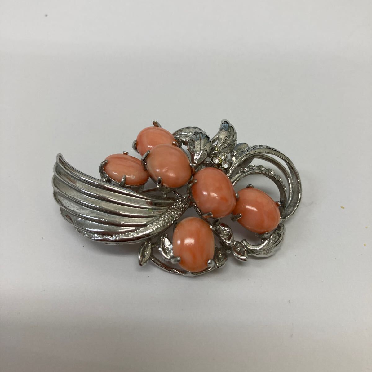 38740 0819Y 珊瑚 ブローチ  アクセサリー拍卖