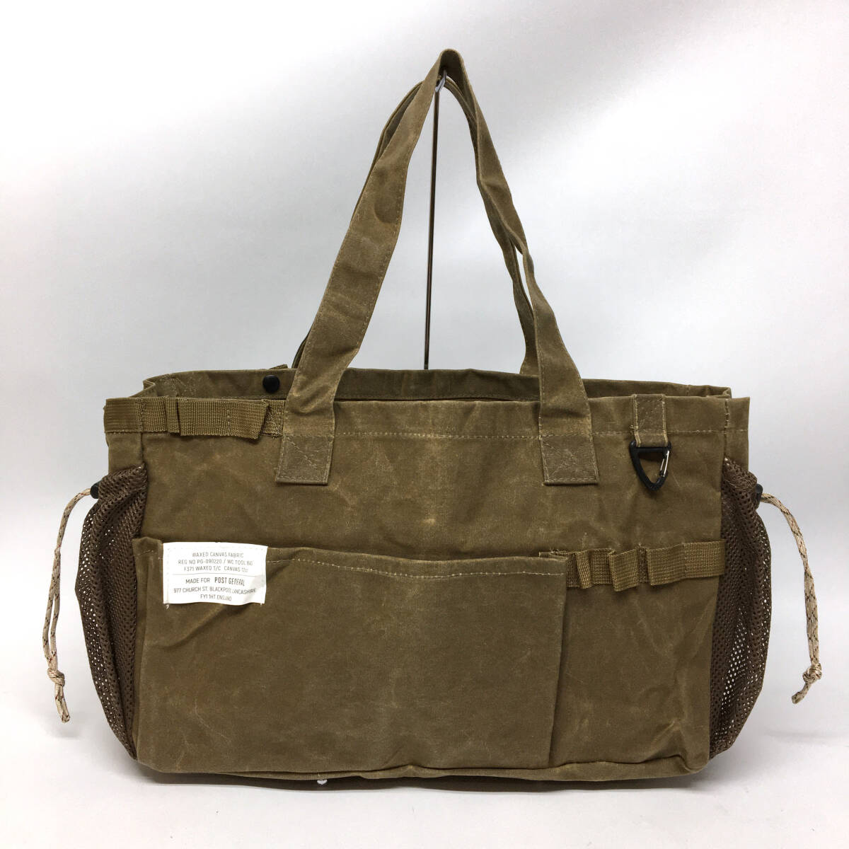 tu147 POST GENERAL ポストジェネラル ワックスドキャンバス ツールバッグ ブラウン ※中古②拍卖