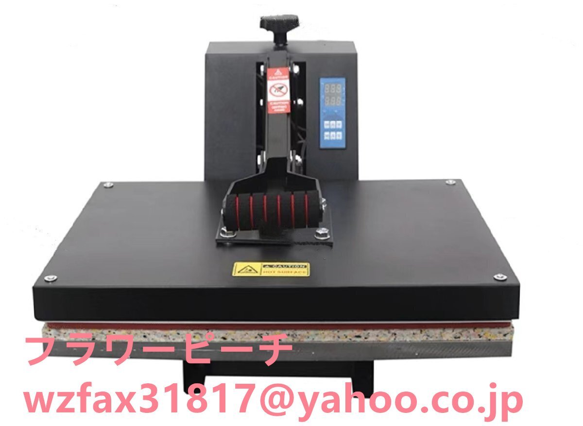 ヒートプレス 40cm*60cm 、大型クラムシェルヒートプレス、高圧熱プレス機 T シャツ用デジタル制御熱伝達機、110V 1800W拍卖