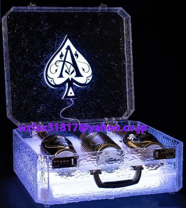シャンパン ケース LED ディスプレイ アルマンド アタッシュケース ブラックホール ホスト キャバクラ クラブ ラウンジ クリア 夜職拍卖