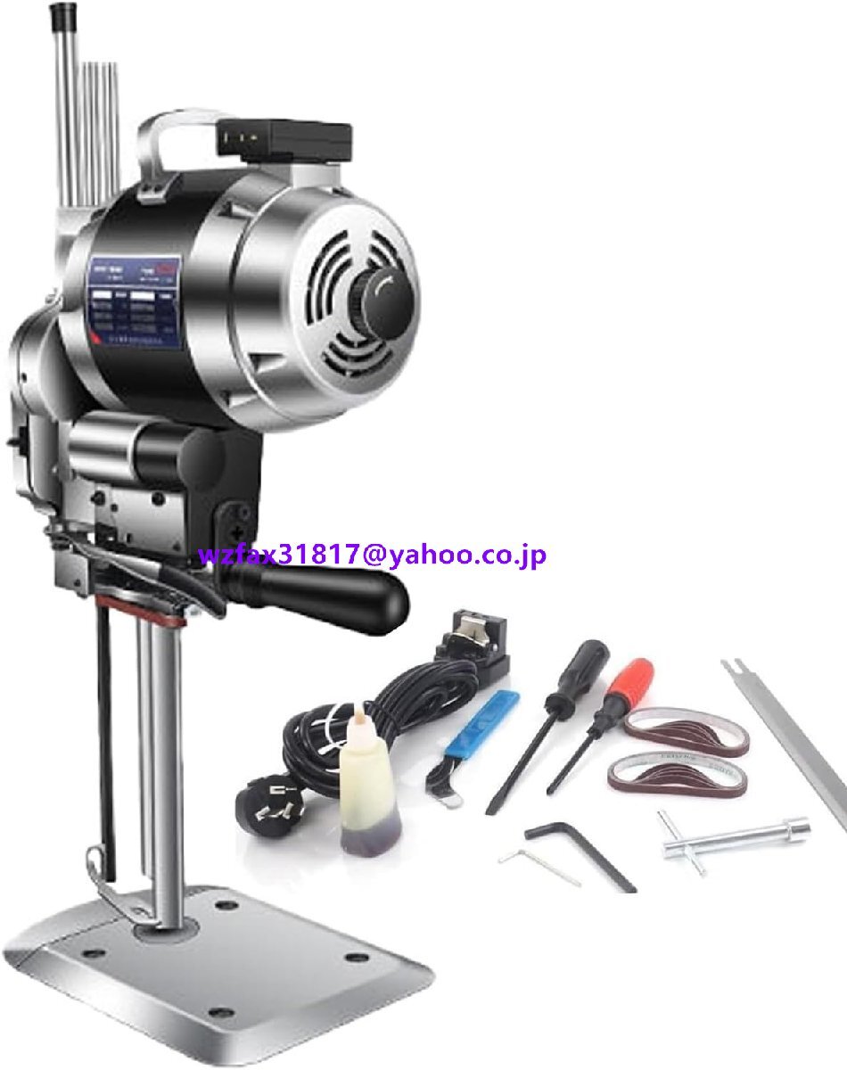 電動生地裁断機、8/10インチ垂直生地ストレートナイフカッター、1100W工業用生地裁断機、垂直電動はさみ、生地衣類革紙用(8in)拍卖