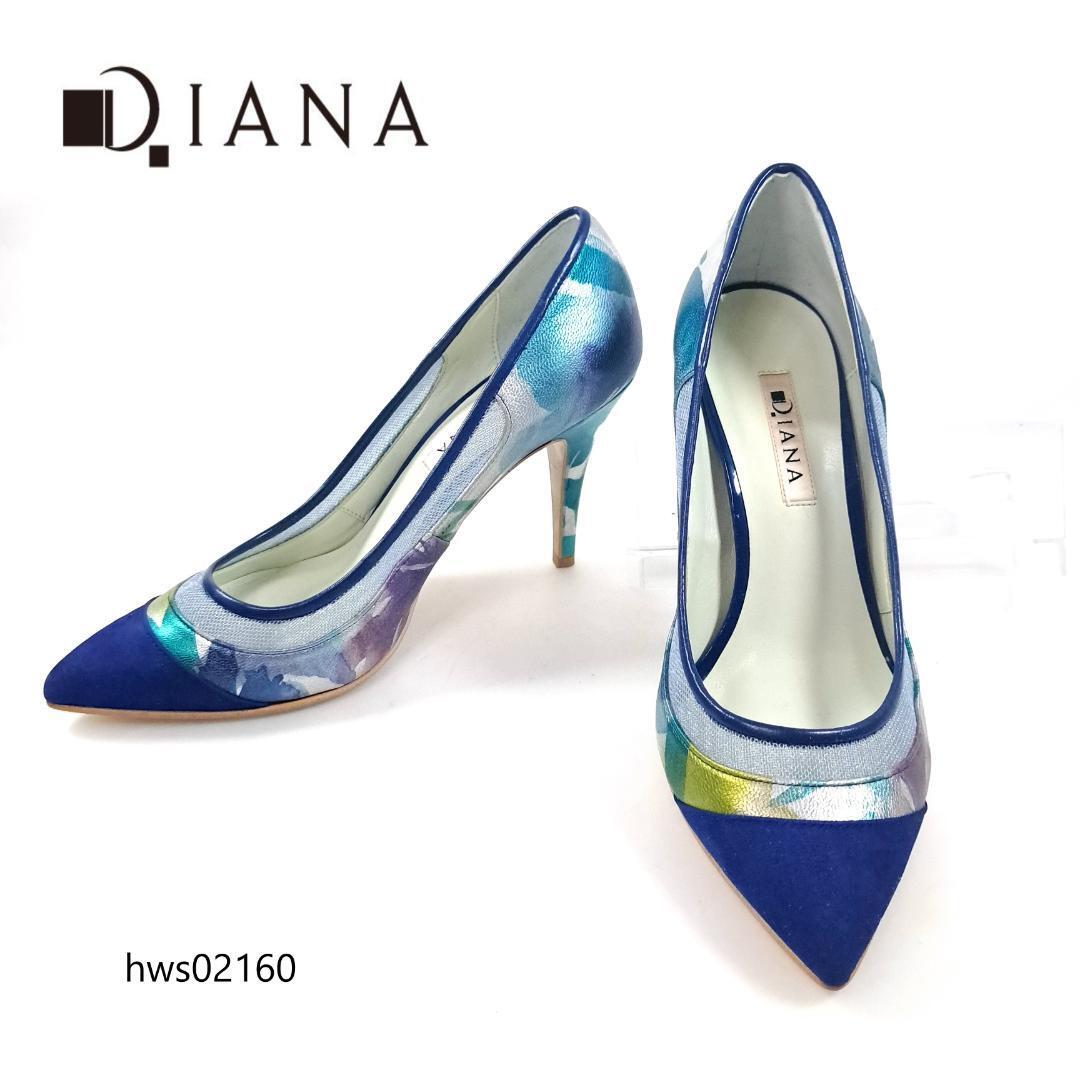 DIANA パンプス アート シースルー ポインテッドトゥ 24.5cm ダイアナ レディース hws02160拍卖