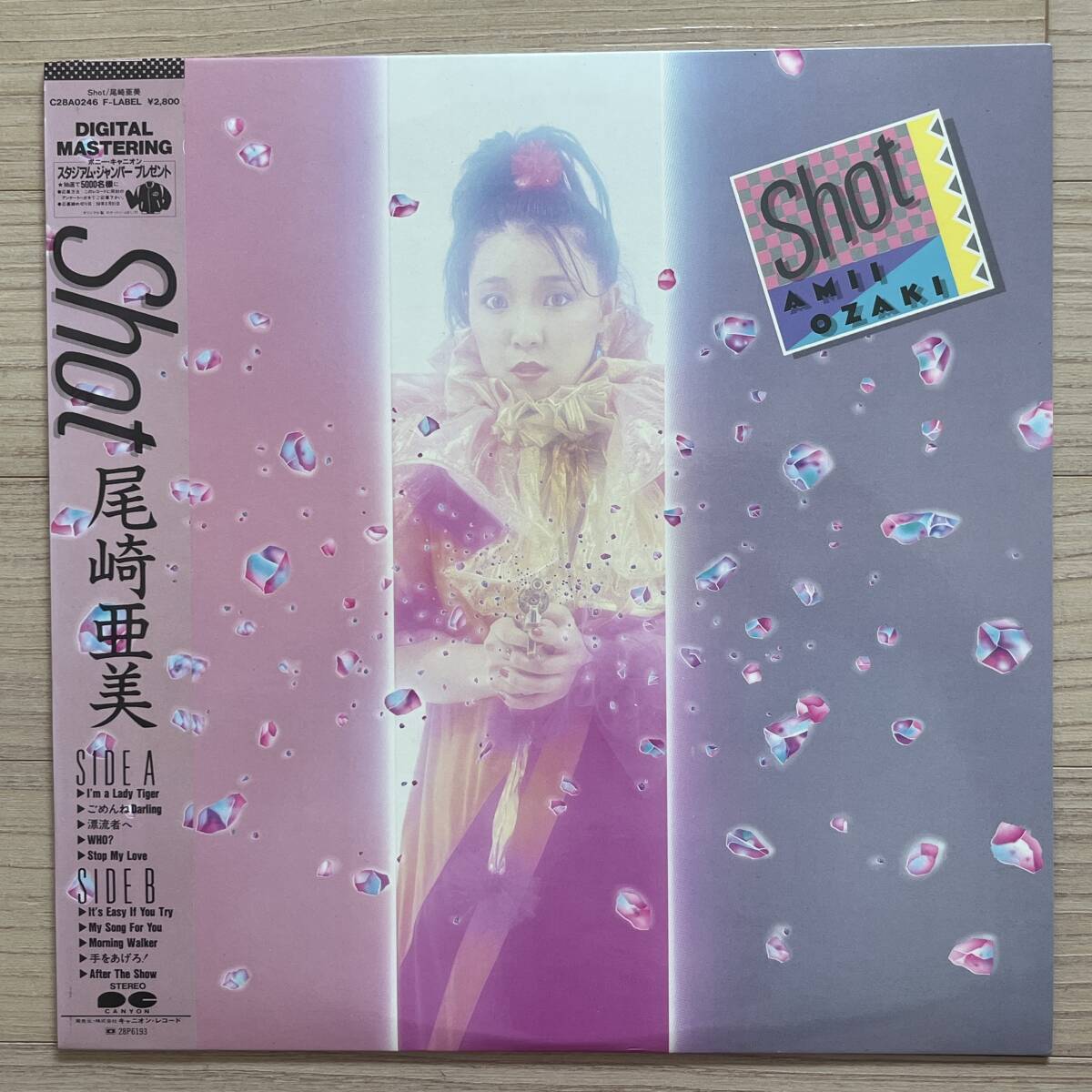 【国内盤/Vinyl/12''/F-Label/C28A0246/82年盤/with Obi,Inner】尾崎亜美 / Shot ........................................ //Funk,Soul//拍卖