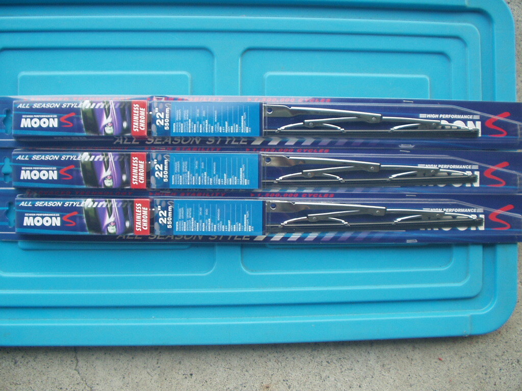 当時物 未使用 ステンレスクローム シングルワイパー 22インチ3本セット 旧車 昭和 高速有鉛 昭和レトロ バニング カスタムカー 拍卖