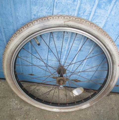 20インチ自転車 前輪(アルミホイール・タイヤ(20x1.75)・チュ-プ セット) (H404)拍卖