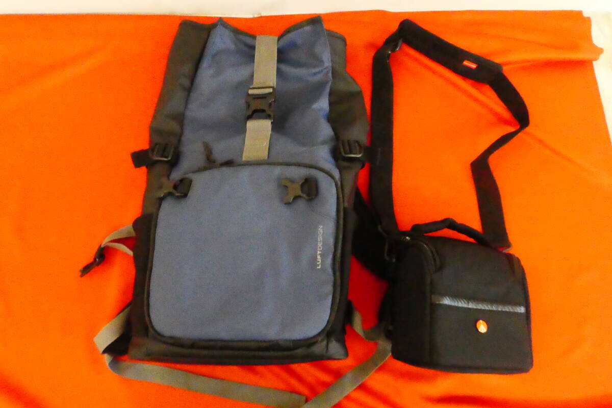 【46】HAKUBA LUFTDESIGN カメラリュック バッグ / Manfrotto マンフロット ショルダー カメラバッグ おまとめ 現状品拍卖