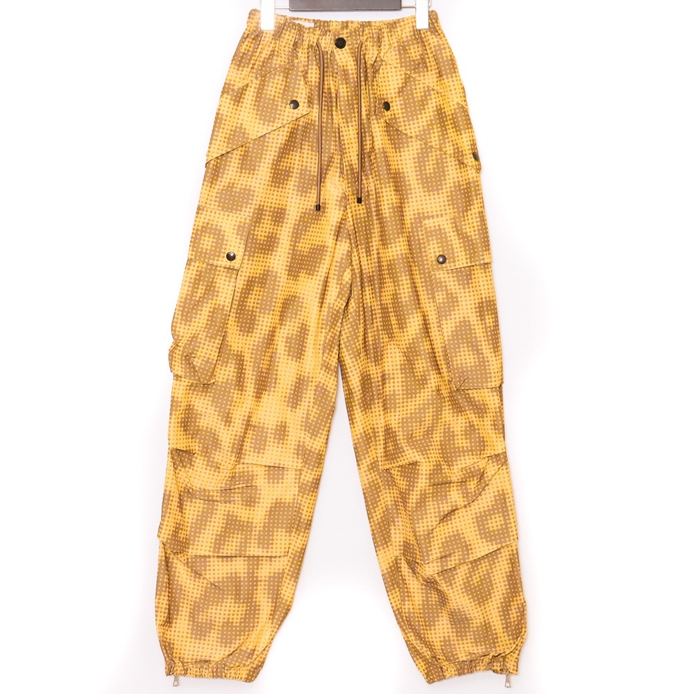 DRIES VAN NOTEN PENTRIG PANTS Sサイズ イエロー 242-020949-9025 ドリスヴァンノッテン カーゴパンツ 裾ジップ ZIP拍卖