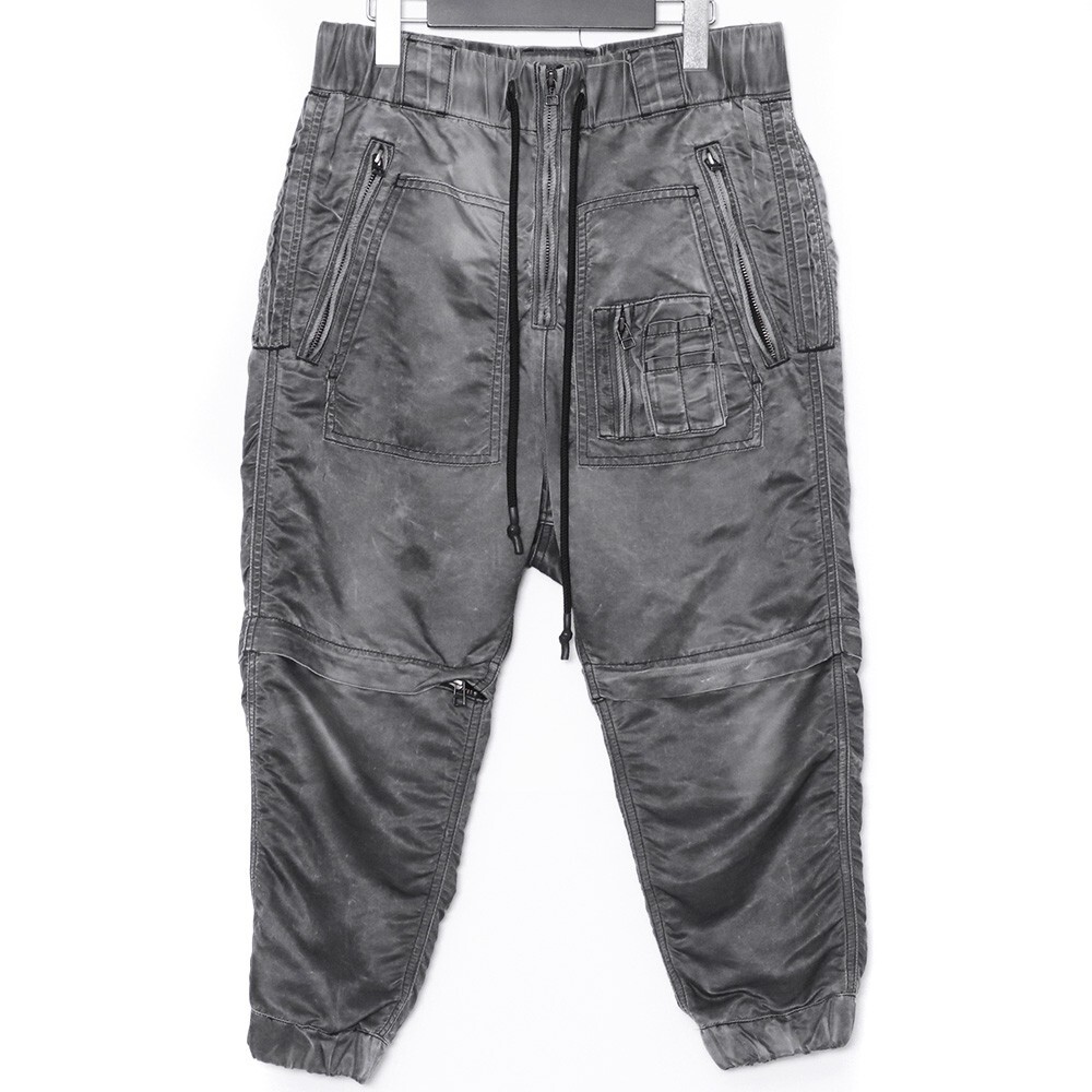 RIPVANWINKLE PARACHUTE PANTS Sサイズ グレー RB-429 リップヴァンウインクル パラシュートパンツ ヴィンテージツイル ミリタリー拍卖