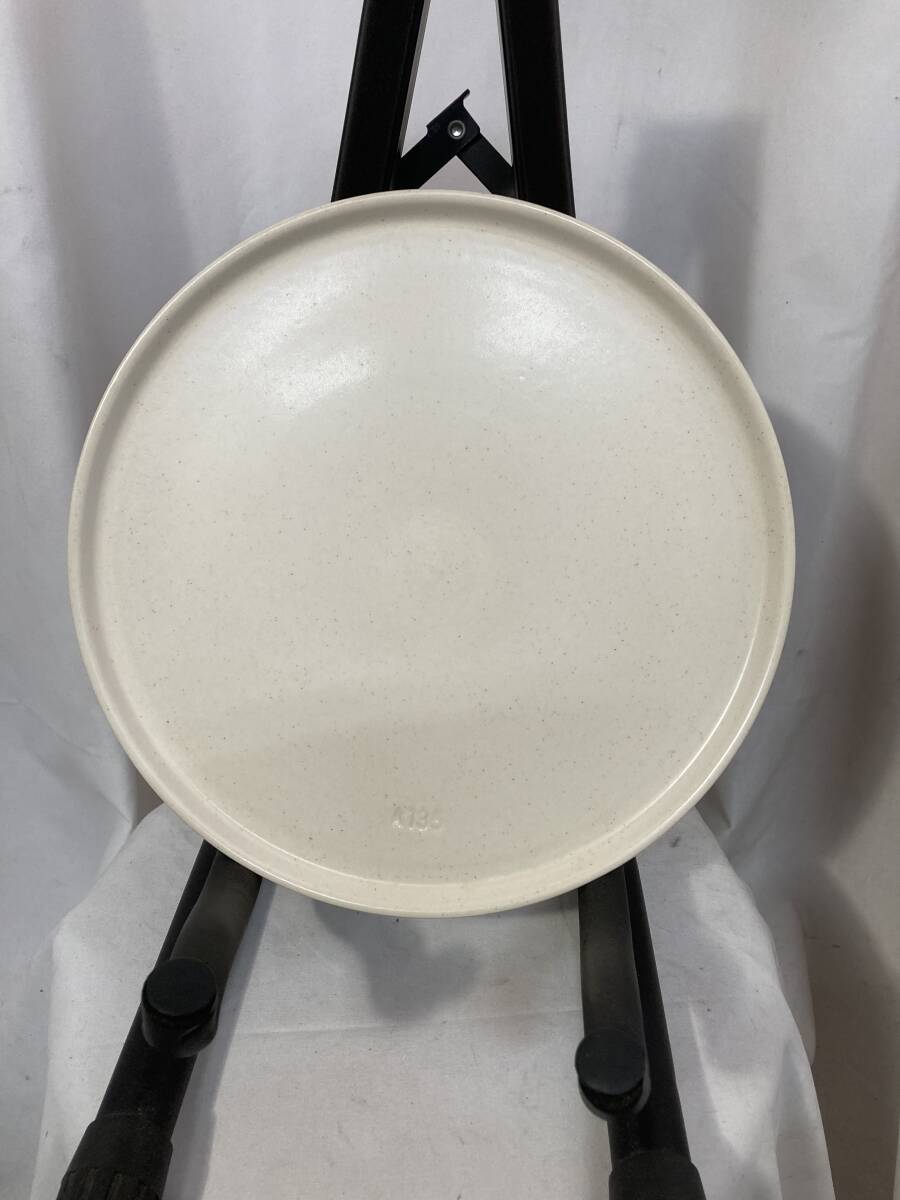 1040k★約26.2cm 電子レンジ皿 ターンテーブル 陶器 耐熱 丸皿 シャープ RE-S15CJ-B他拍卖