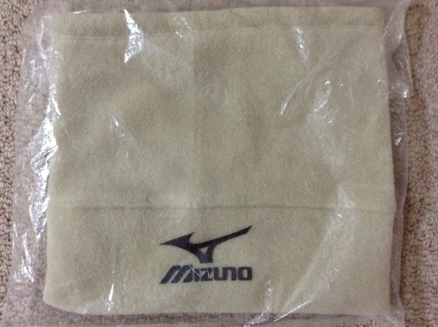 ★未使用★ミズノ ユニセックス ネックウォーマー ベージュ mizuno拍卖