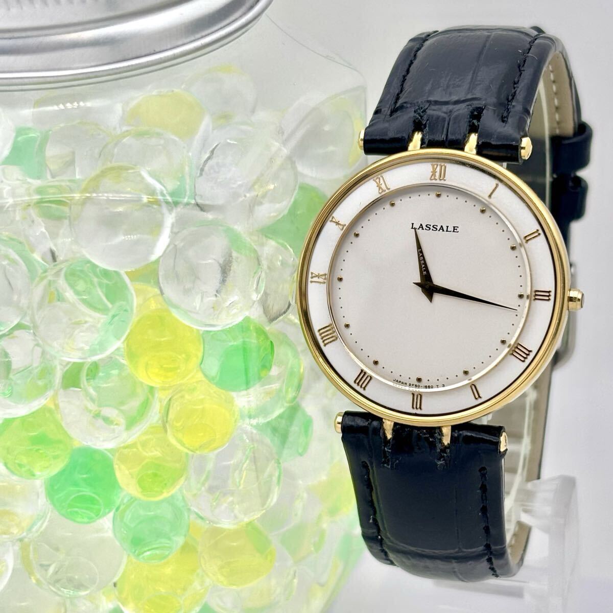 【新品電池】SEIKO セイコー LASSALE ラサール メンズ ゴールド 2F50-0400 腕時計拍卖