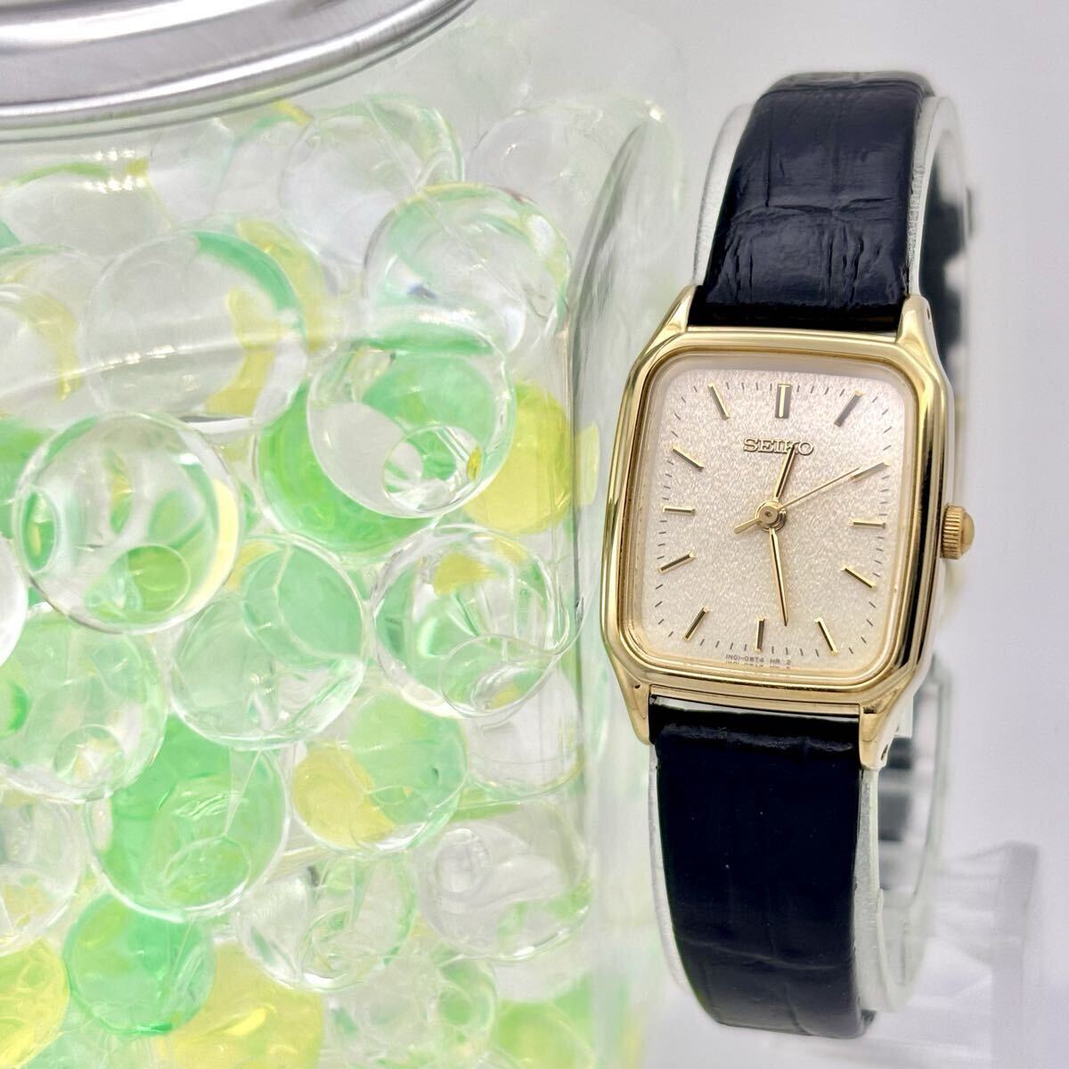 【未使用/新品電池】 SEIKO セイコー ゴールド レディース 腕時計 1N01-0LR0 純正ベルト拍卖