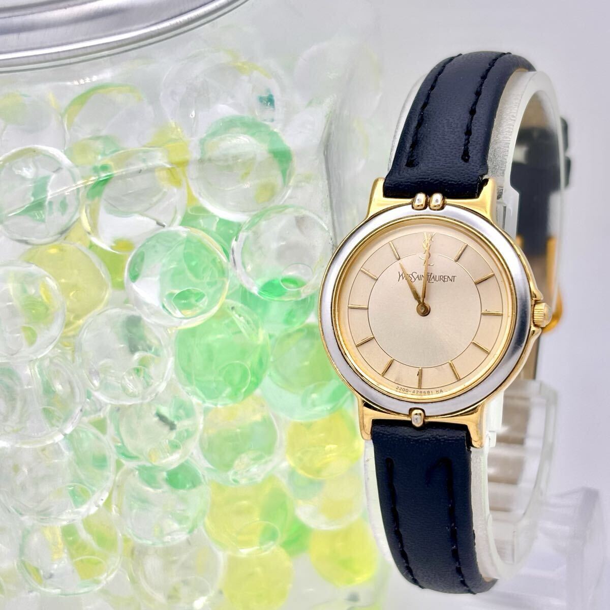 【新品電池】Yves Saint Laurent イヴサンローラン YSL レディース 腕時計 ドレス 2200-228481 2051413 新品ベルト拍卖