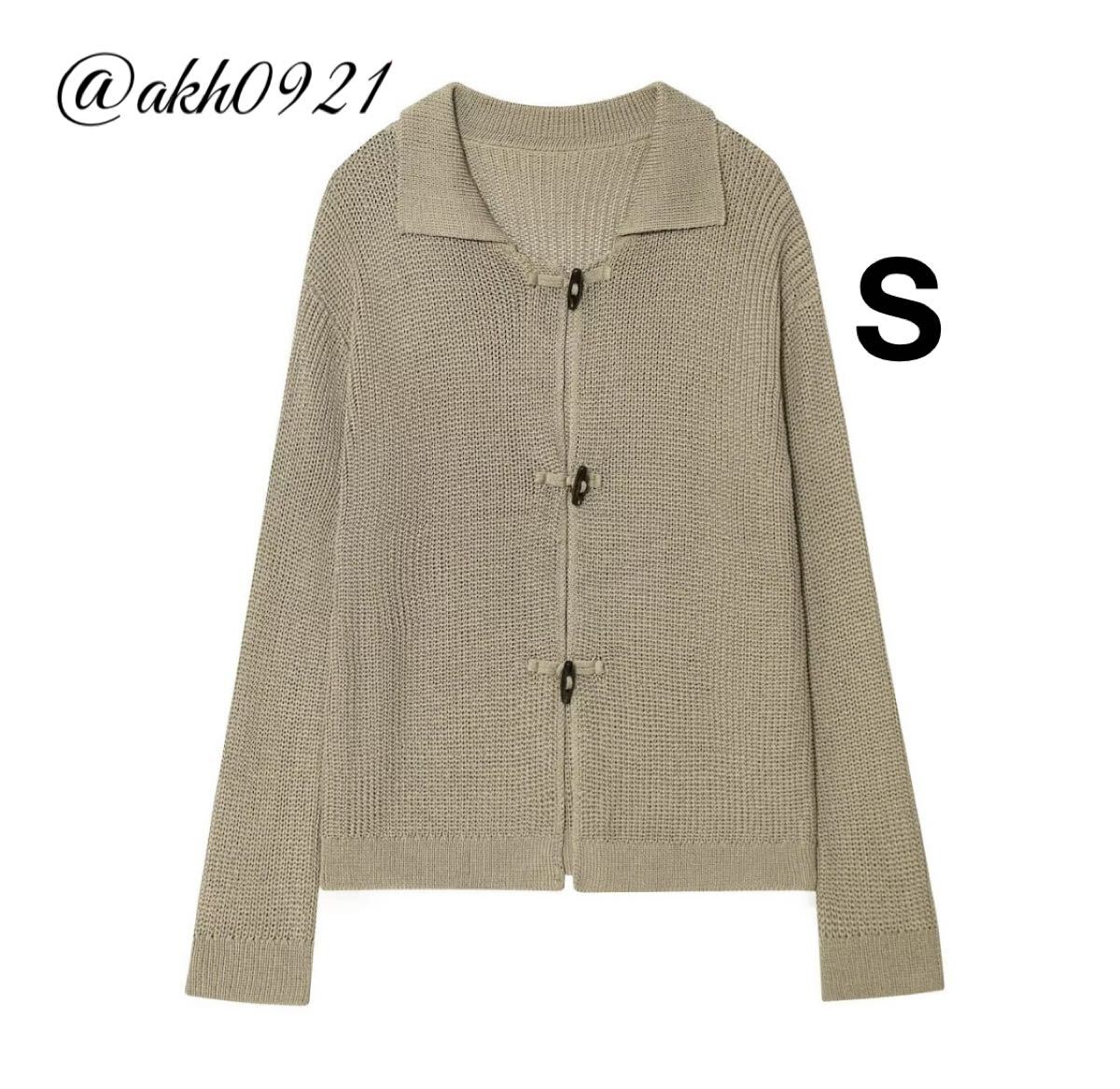 新品未使用★2025 A/W 秋新作★vintage ヴィンテージ レトロ ニット カーディガン トップス Sサイズ レディース★ZARA 好きな方に拍卖