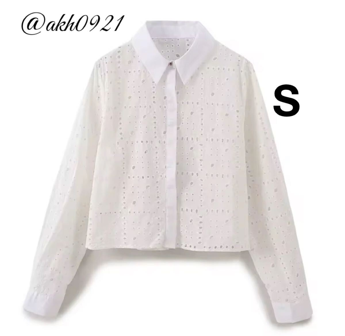 新品未使用★秋新作★vintage ヴィンテージ レトロ エンブロイダリー 刺繍 シャツ ブラウス トップス Sサイズ レディース★ZARA 好きな方に拍卖