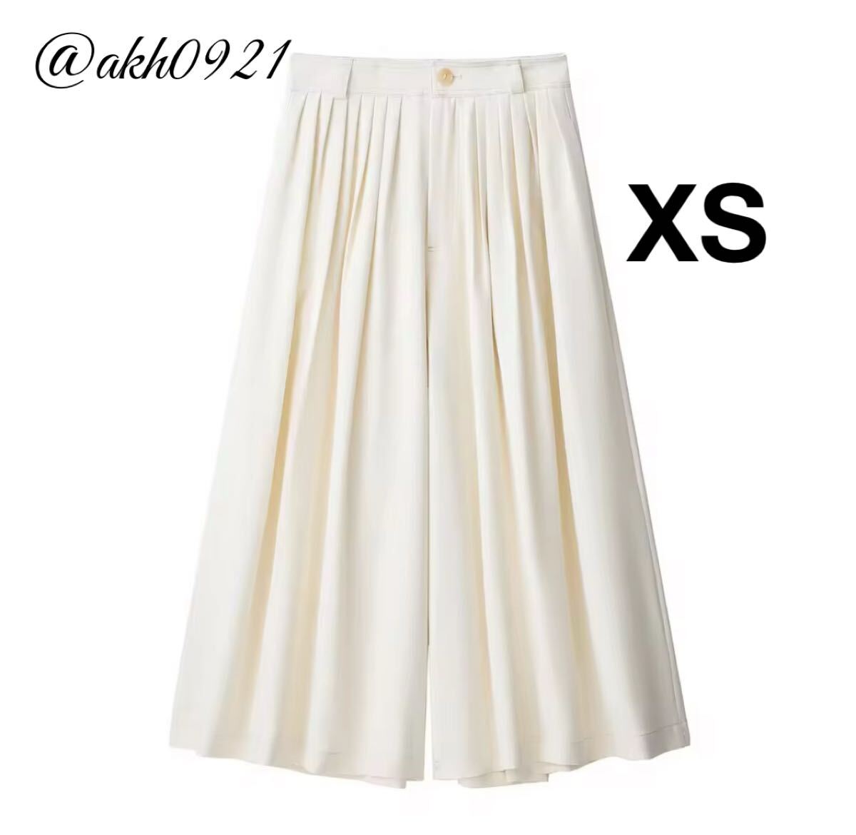 新品未使用★2025 秋新作★vintage ヴィンテージ レトロ ワイドパンツ ガウチョパンツ ボトムス XSサイズ レディース★ZARA 好きな方に拍卖