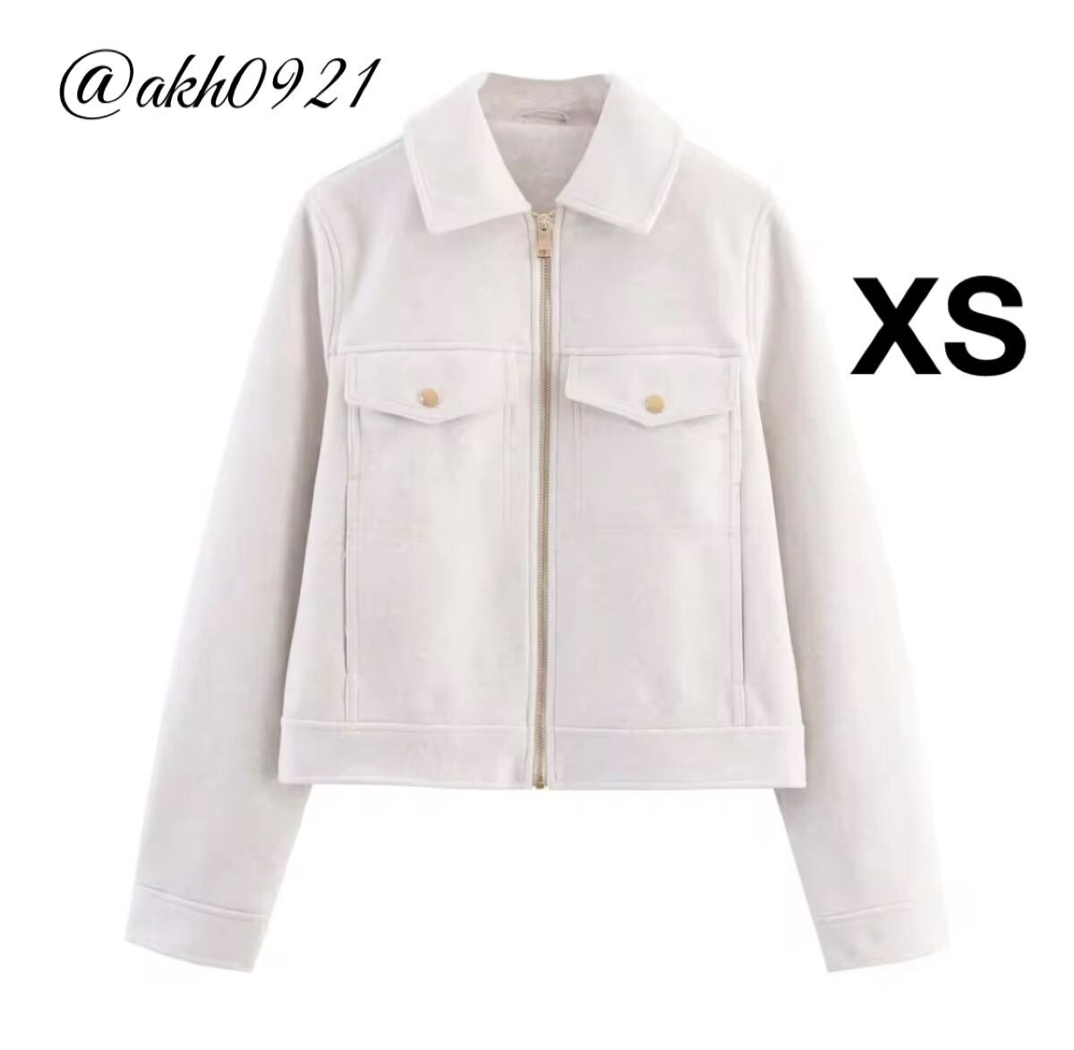 新品未使用★2025 A/W 秋新作★vintage ヴィンテージ レトロ ジャンパー ジャケット アウター XSサイズ レディース★ZARA 好きな方に拍卖