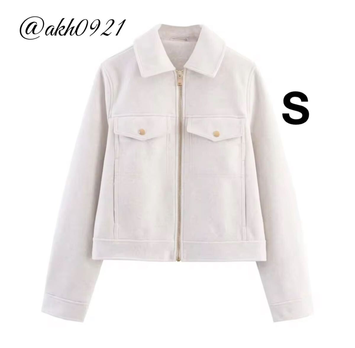 新品未使用★2025 A/W 秋新作★vintage ヴィンテージ レトロ ジャンパー ジャケット アウター Sサイズ レディース★ZARA 好きな方に拍卖