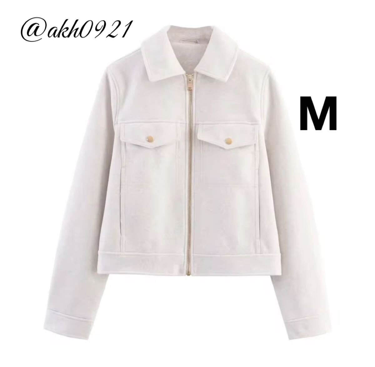 新品未使用★2025 A/W 秋新作★vintage ヴィンテージ レトロ ジャンパー ジャケット アウター Mサイズ レディース★ZARA 好きな方に拍卖