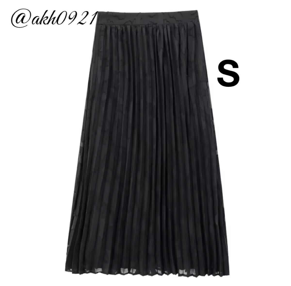 新品未使用★秋新作★vintage ヴィンテージ レトロ 柄 プリーツ ロング フレアスカート ボトムス Sサイズ レディース★ZARA 好きな方に拍卖