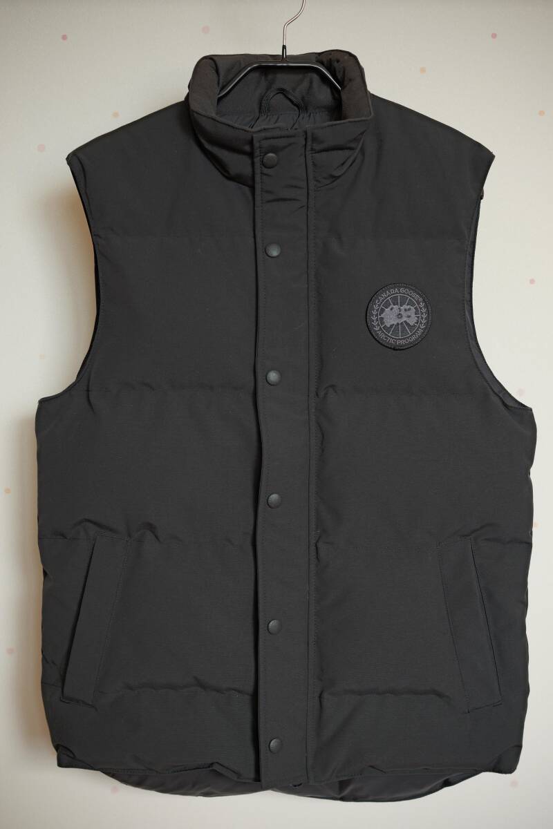 CANADA GOOSE カナダグース Garson Vest Crinkle Cotton Black Label ガーソンベスト ダウンベスト Sサイズ ブラック拍卖