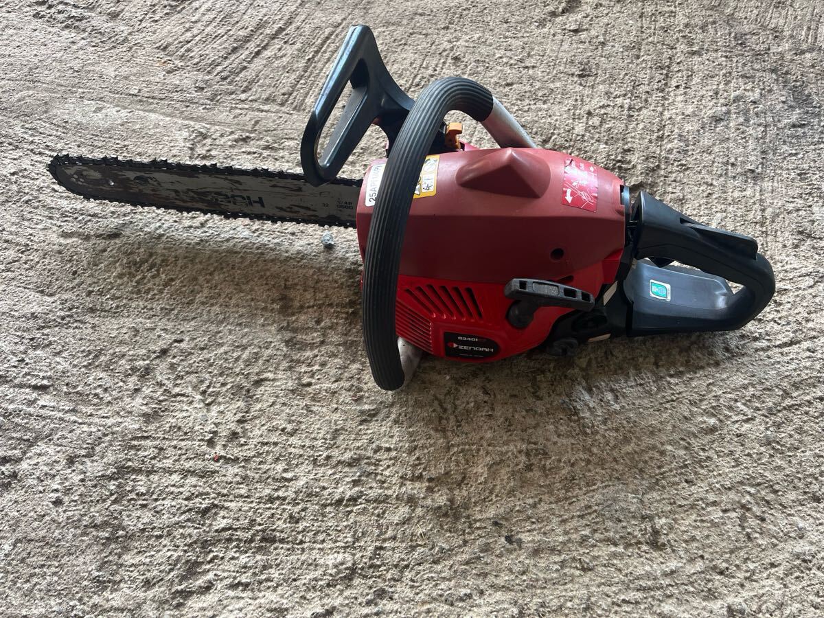 エンジンチェーンソー//チェンソー ゼノア G3401EZ エンジン始動未確認 圧縮あり 部品取り 要修理 整備 在庫処分 拍卖