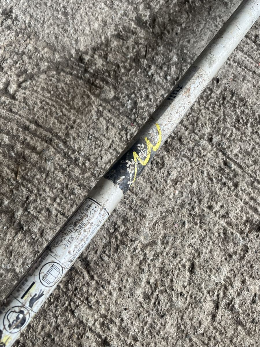 草刈機刈払機部品パーツ パイプ/シャフト パイプ径24mm シャフト径7mm ギア歯数7山 シャフト約151cm 背負式 丸山MBS265R拍卖