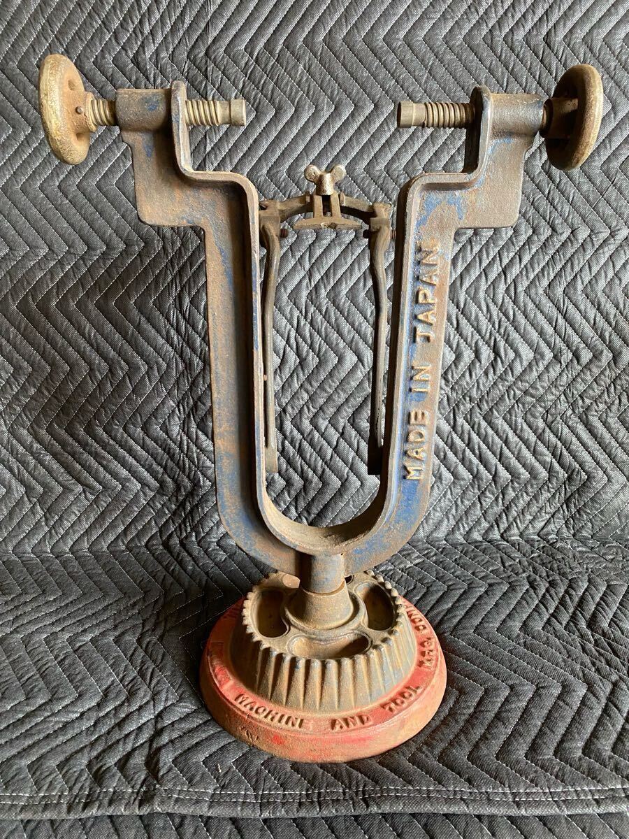 スポークホイール 振れ取り台 バイク 自転車工具 バランサー バランス 昭和レトロ ビンテージ アンティーク 実用車 当時物 調整 スタンド 拍卖