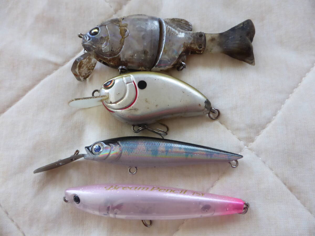 ▽【USED品】イマカツ_ギルロイドベビーBaby・スプロ_LITTLE JOHN・リトル ジョン・ハイパーミノーTi F・Bream Pencil75Fの4個セット!▽拍卖