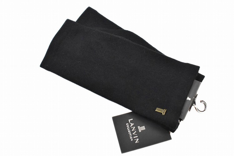 手袋 レディース ランバン コレクション ブランド カシミヤ 100 指なし手袋 21~22cm フィンガーレス 黒拍卖