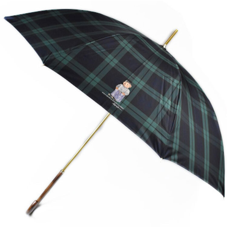 ポロ ラルフローレン 傘 レディース ブランド チェック ポロベア ブラックウォッチ 紺 ネイビー グリーン拍卖