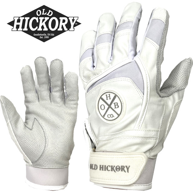 オールドヒッコリー バッティンググラブ リズム ホワイト Lサイズ 両手売り 送料込み拍卖