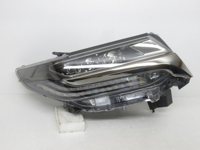 【即決有】 アルファード S タイプゴールド 30 AGH30W 後期 純正 右 ヘッドライト LED 刻印 ナ 3眼 ICHIKOH 58-91 (n010285)拍卖