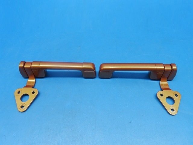 【良品】 三菱ふそう スーパーグレート 大型 純正 左右 フロント グリップ ハンドル ヒンジ オレンジ (n010456)拍卖