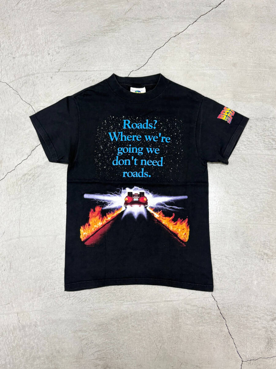 90s BACK TO THE FUTURE バックトゥザフューチャー 映画 ムービー Tシャツ S/CR拍卖