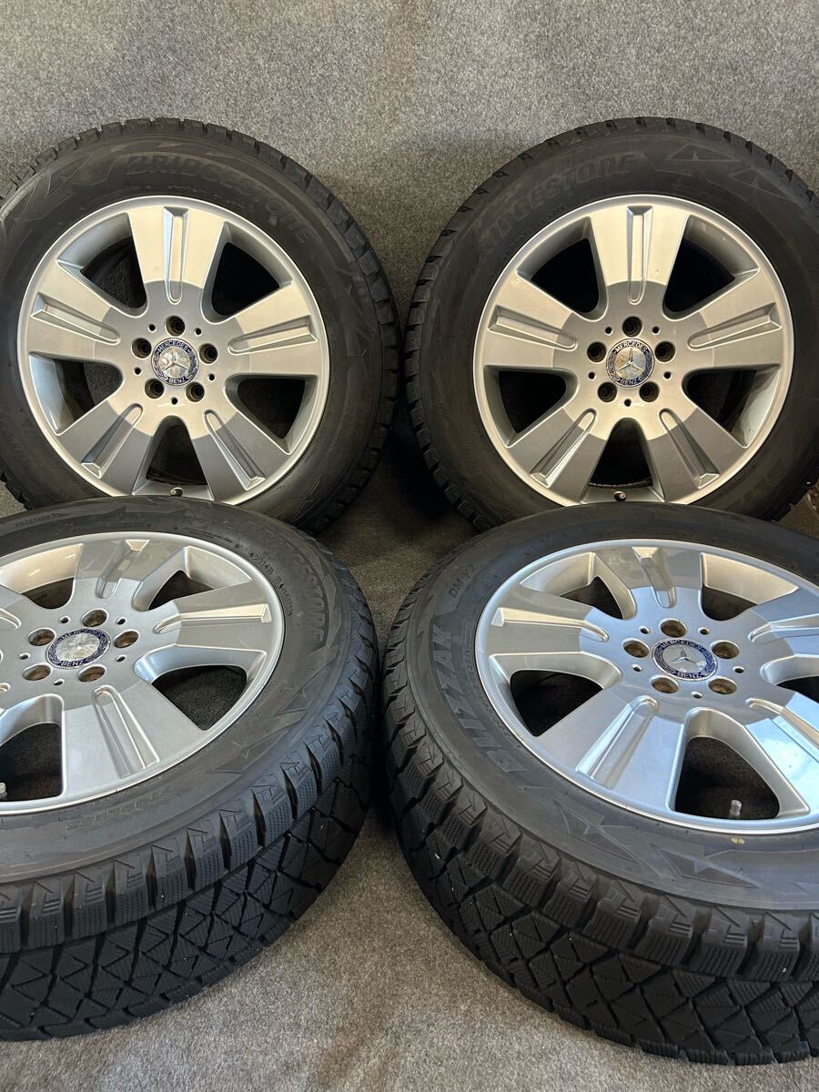 255/55R18 ブリヂストン/DM-V2 2017年 ベンツ Mクラス W164 純正 18インチ 8J +60 112 5H スタッドレス 4本拍卖