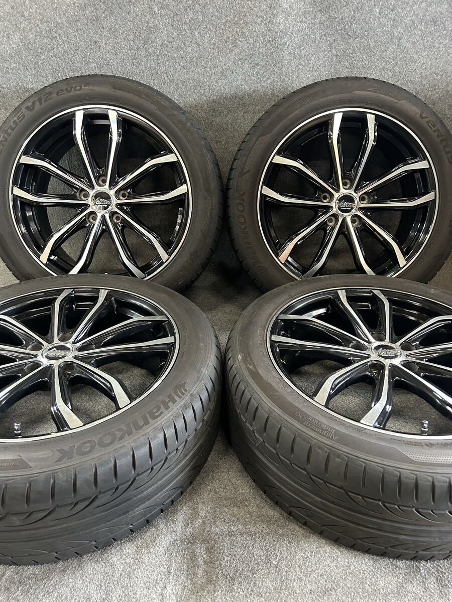 225/50R18 HANKOOK/Ventus V12 evo2 2022年 Voltec 18インチ 7.5J +53 114.3 5H 夏タイヤ C-HR エスティマ ヤリスクロス ヴェゼル 4本拍卖