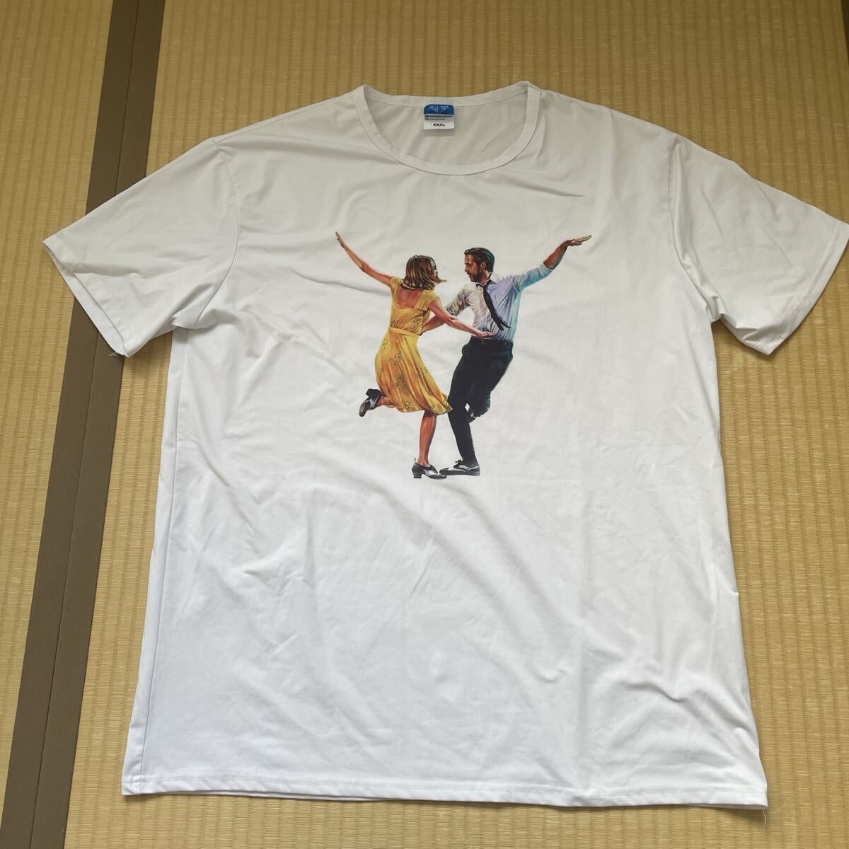 ラ・ラ・ランド Tシャツ La La Land 半袖Tシャツ ライアン ゴズリング ララランド ムービーTシャツ エマ ストーン LA LA LAND 映画Tシャツ拍卖