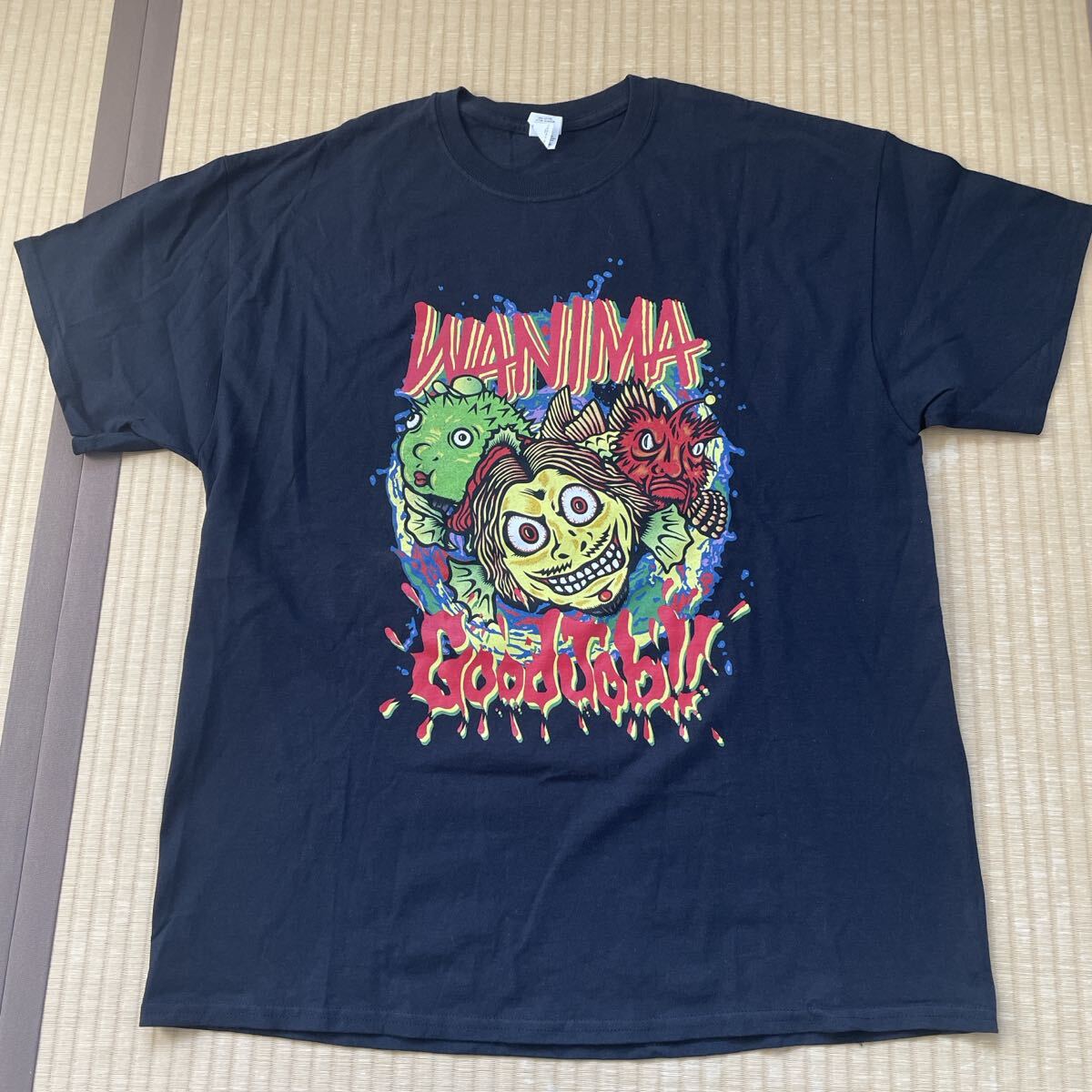 ワニマ Tシャツ WANIMA バンドTシャツ wanima オフィシャル ツアーTシャツ GoodJob!! 半袖Tシャツ KENTA拍卖