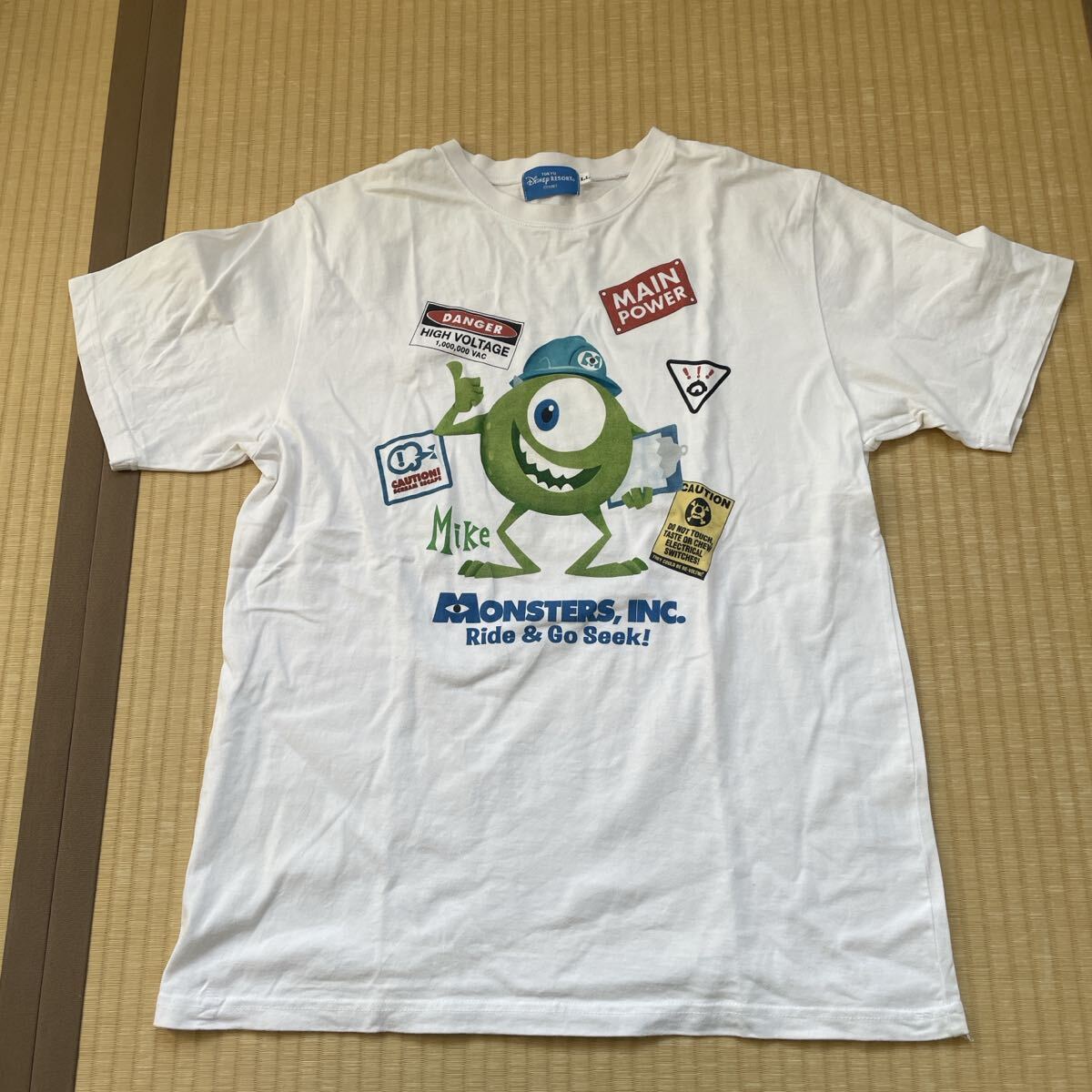 モンスターズ インク ライド&ゴーシーク Tシャツ 東京ディズニーリゾート MONSTERS,INC. Ride&Go Seek! オフィシャルTシャツ Disney マイク拍卖
