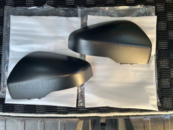 スバル純正 フォレスター SK ドアミラーカバー 左右セット D型Xブレイク 無塗装ブラック 幾何学テクスチャー SUBARU拍卖