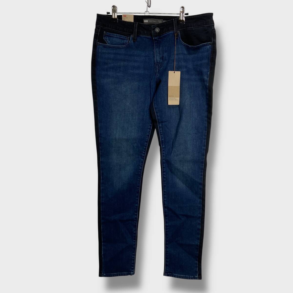 送料無料☆タグ付き未使用品☆Levi's☆カーブアイディー☆ミッドスミニーパンツ☆デミカーブ☆切り替えデザイン☆レディースW30☆H25M拍卖